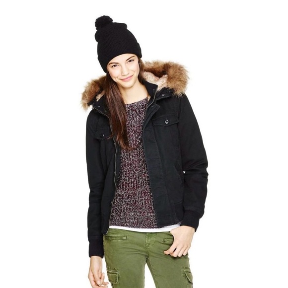 TNA Black Utility Jacket - Picture 2 of 7